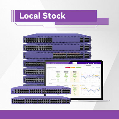 Advanced 5420f Series 48-Port Ethernet Switch dengan Konektivitas 10 Gb 5420f-48t-4xe Extreme Xos