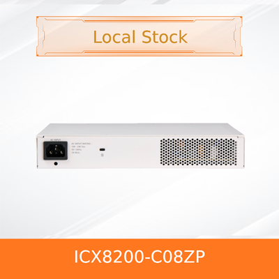 Sakelar Ethernet Stackable Kompak Ruckus Asli Baru Icx8200-C08zp Sakelar PoE++