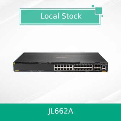 Sakelar Hpe Aruba Networking Cx 6300m 24-Port 1gbe Class 4 Poe dan 4-Port SFP56 (JL662A)