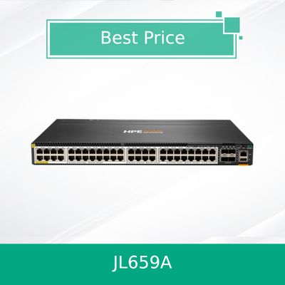 Hpe Aruba Networking Cx 6300m 48-Port Hpe Smart Rate 1/2.5/5gbe Poe dan Sakelar SFP56 4-Port (JL659A)