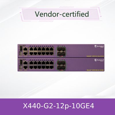 Skalable PoE+ Extreme Network AVB Switch 16531 X440-G2-12p-10GE4