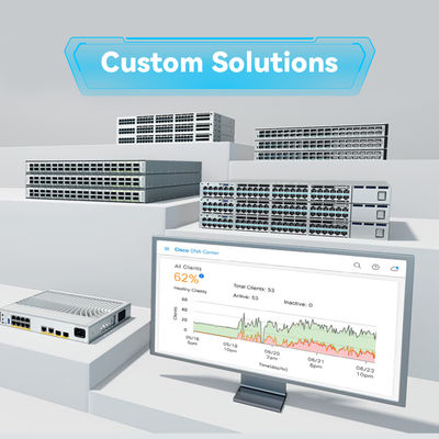 Original New C9200-48t-a 9200 Series Enterprise Switch 48 port dengan 10/100/1000Mbps
