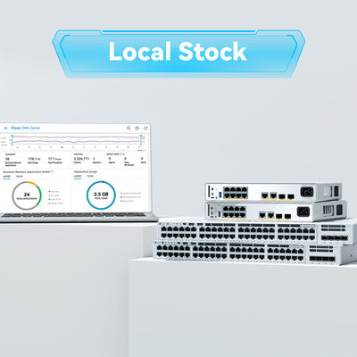 C9200L-48p-4G-E Network Switch Baru dan Asli 9200L 48-Port Poe 4 1g SFP Uplink Switch