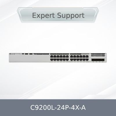 Pabrik Asli Baru Disegel C9200L-24p-4X-a 9200L 24-Port Poe+ 4 X 1g Network Advantage Ciscos Switch C9200L-24p-4X-a