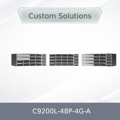 Cisco Baru Asli C9200L-48p-4G-a 9200L 48 Port 10/100/1000 Poe+ 4X1g Uplink Switch Jaringan Advantage C9200L-48p-4G-a