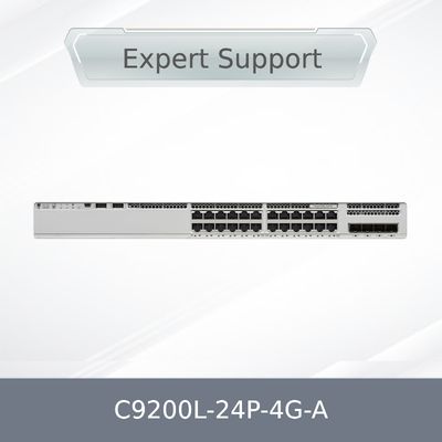 Stok Bersih Asli Baru 9200L Switch C9200L-24p-4G-a Cata Lyst 9200L 24-Port Poe+, 4 X 1g, Network Advantage C9200L-24p-4G-a