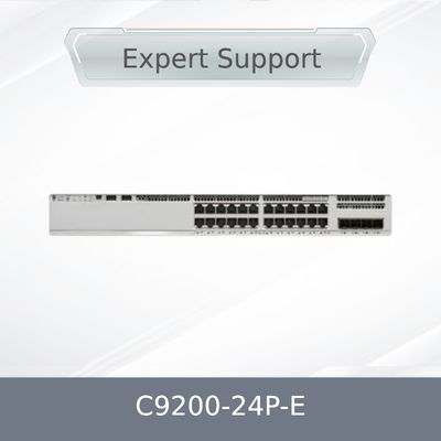 Sakelar Jaringan Ethernet 24 Port Poe C9200-24p-E 9200 Layer 2 dengan Fungsi Qos
