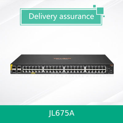 HPE Aruba CX 6100 JL675A 48-Port Gigabit PoE + Switch 370W Kelas 4 4x SFP + Layer 2 dikelola