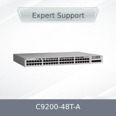 Cisco Catalyst 9200-48T-A 48-Port Data Switch Lisensi Keuntungan Jaringan Enterprise Gigabit Ethernet