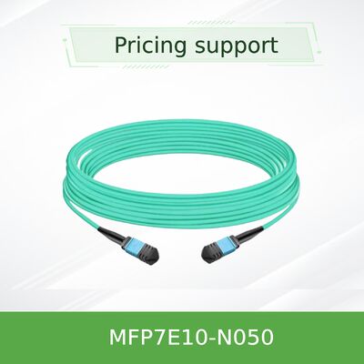 Kabel Fiber Optik Multimode MPO-12/APC ke MPO-12/APC 50m NVIDIA MFP7E10-N050 untuk Interkoneksi Jangkauan Maksimum 400G/NDR