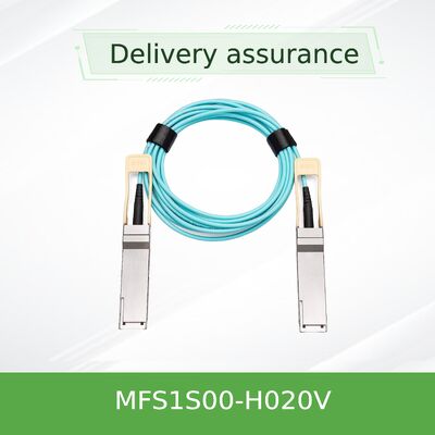 NVIDIA MFS1S00-H020V 20m QSFP56 200Gb/s Active Optical Cable | Long-Reach AOC for InfiniBand HDR & 200GbE Networks