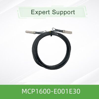 Kabel Tembaga Mellanox MCP1600-E001E30 100Gb/s QSFP28 Direct Attach