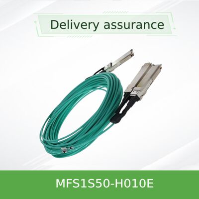 Kabel Splitter Optik Aktif NVIDIA Mellanox MFS1S50-H010E 200Gb/s ke 2x100Gb/s QSFP56 AOC 10m
