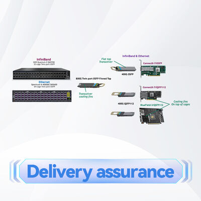 Transceiver OSFP NVIDIA MMS4X00-NS400 400G DR4 Mode Tunggal untuk Adaptor ConnectX-7
