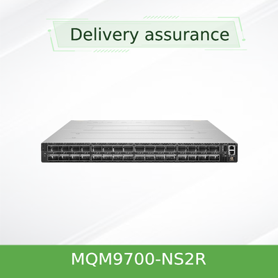 Sakelar InfiniBand NVIDIA Quantum-2 MQM9700-NS2R 400Gb/s – Aliran Udara C2P NDR 64-Port, Manajemen On-Board