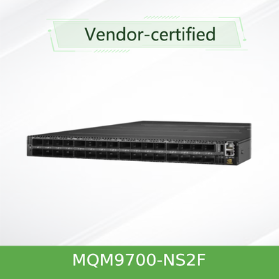 Sakelar InfiniBand NVIDIA Mellanox MQM9700-NS2F NDR 400 Gb/dtk (64-Port QSFP56)