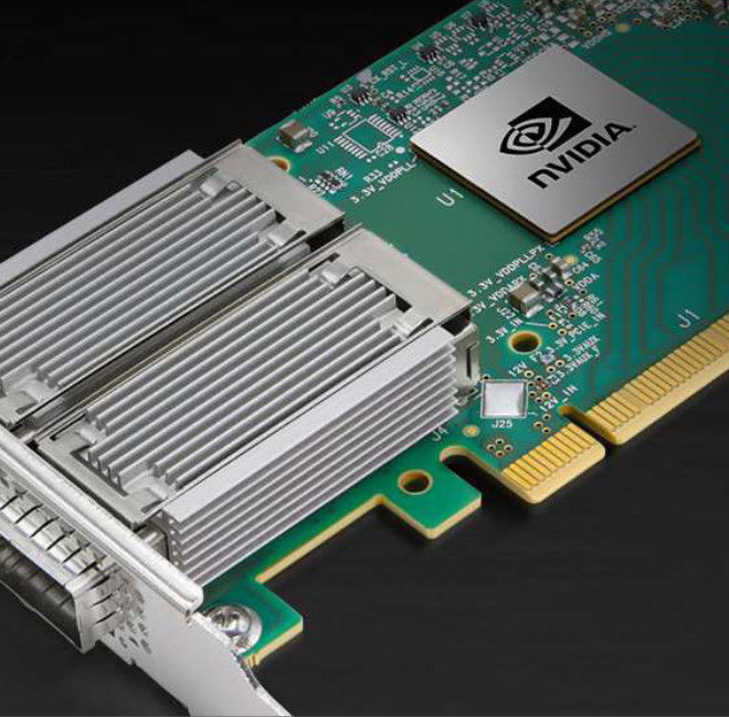 EDR/100GbE VPI Kartu Adaptor Jaringan Mellanox 100gbe Nic MCX556A-EDAT ConnectX-5 QSFP28