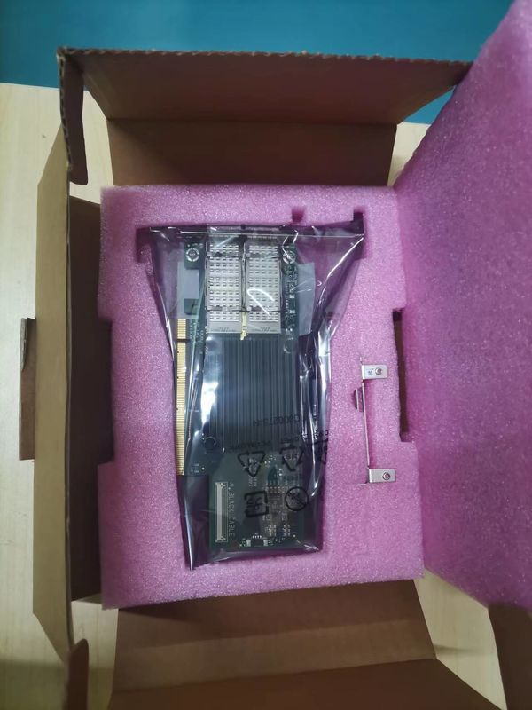 100g HDR Infiniband Mellanox 100gb Nic Antarmuka Jaringan QSFP56 MCX653106A-ECAT MCX653106A-ECAT