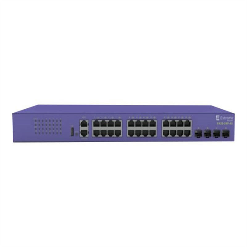 Full Half Duplex 802.3at Poe X435 Extreme Network AVB Switch 24T-4S 48 Port 216Gbps