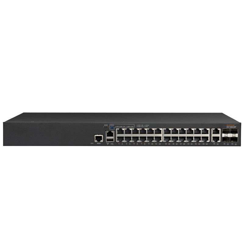 Saklar Jaringan Ruckus 24P 4X1G ICX7150 10/100/1000Mbps RJ-45 PoE 370W