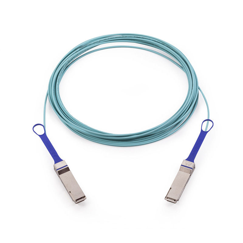 Kabel Mellanox AOC QSFP Berbasis VCSEL MFA1A00-E015 IB EDR Hingga 100Gb/Detik