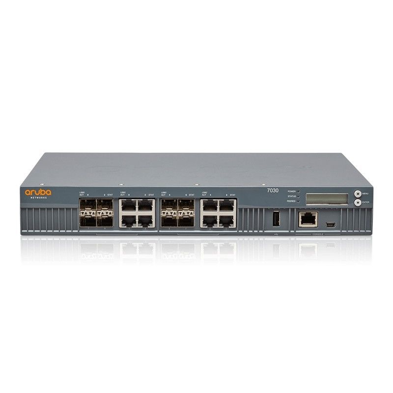 7000 Seri WLAN 7030 Pengontrol Aruba 64 AP 7030-RWJW686A 8 Port Kombo