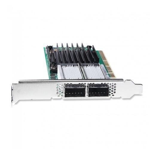 PCIe3.0 X16 ConnectX-4 EN Ethernet Kartu Mellanox Nic MCX416A-CCAT 100GbE QSFP28