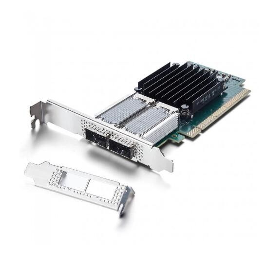 PCIe3.0 X16 ConnectX-4 EN Ethernet Kartu Mellanox Nic MCX416A-CCAT 100GbE QSFP28