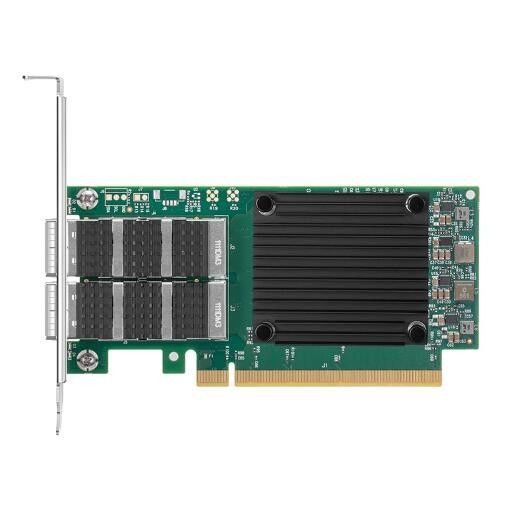 QSFP56 Mellanox Ethernet Adapter NIC ConnectX-6 Dx EN 100GbE Kartu Jaringan MCX623106AN-CDAT