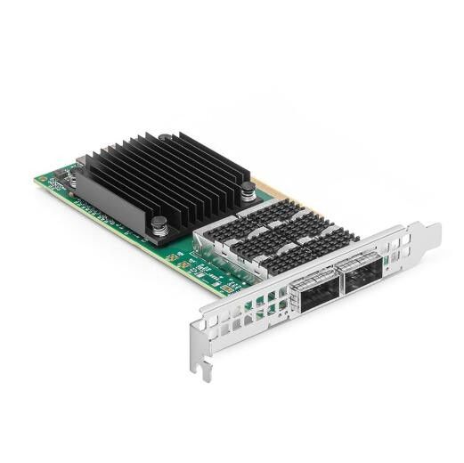QSFP56 Mellanox Ethernet Adapter NIC ConnectX-6 Dx EN 100GbE Kartu Jaringan MCX623106AN-CDAT