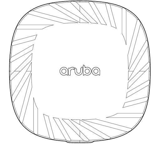 Antena Internal Kampus Terpadu Titik Akses Nirkabel Aruba iAP 505 (RW) 2x2:2 802.11ax