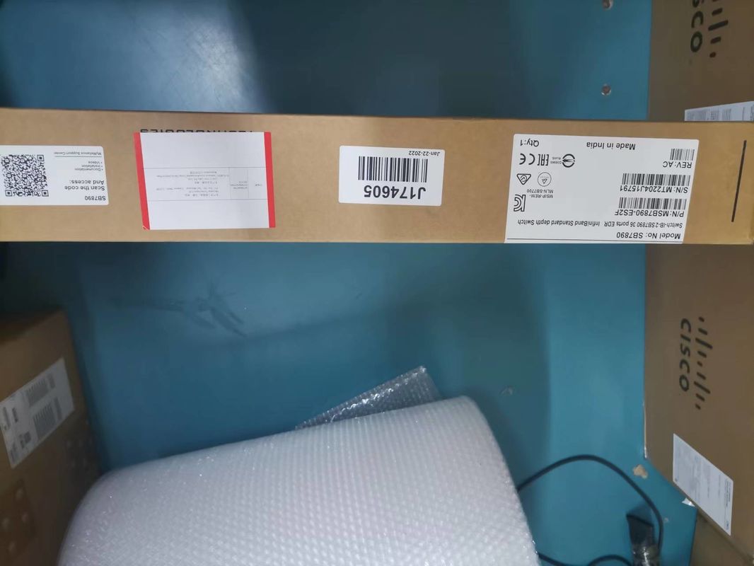 MSB7800-ES2F Mellanox Network Switch Sistem InfiniBand EDR 100Gb/S 36 Port QSFP28 1U