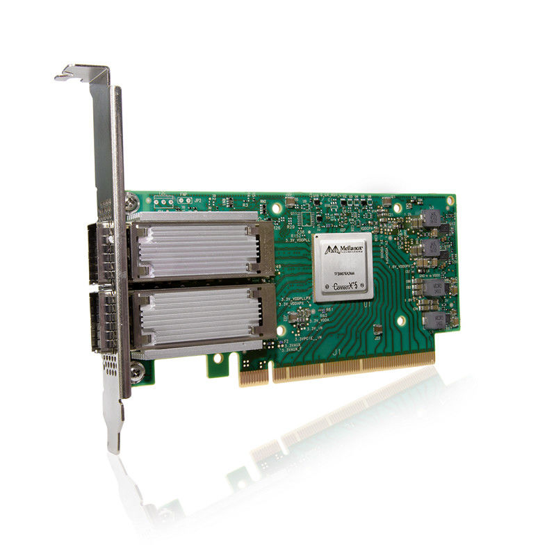 ConnectX-5 Ex VPI Adapter Mellanox Network Card EDR InfiniBand Dan 100GbE Dual Port QSFP28 MCX556A-EDAT
