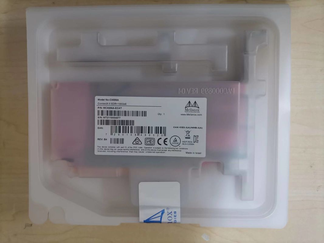 ConnectX-5 Ex VPI Adapter Mellanox Network Card EDR InfiniBand Dan 100GbE Dual Port QSFP28 MCX556A-EDAT