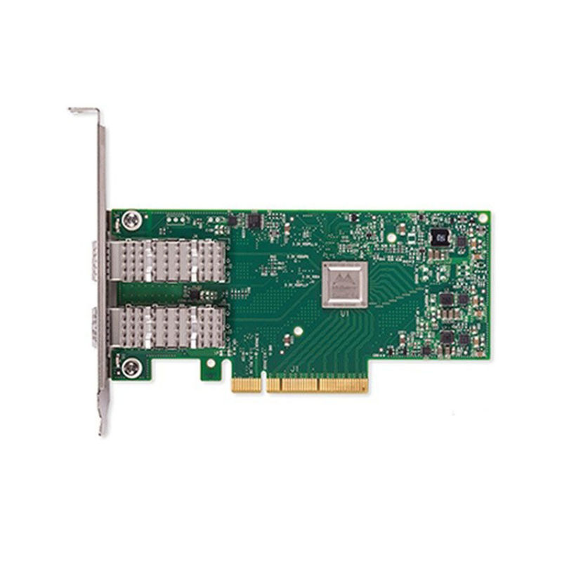 MCX4121A-XCAT ConnectX-4 Lx EN Kartu Jaringan Mellanox 10GbE Dual Port SFP28 PCIe3.0 X8