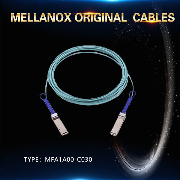 MFS1S00-H030V Kabel Jaringan Aoc IB HDR Hingga 200Gb/S QSFP56 30m 200GBase-AOC QSFP56 Ke QSFP56