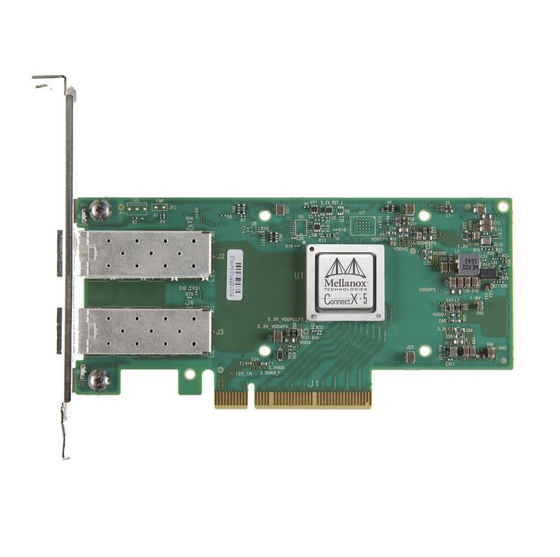 MCX512A-ACAT Mellanox ConnectX-5 EN Kartu Antarmuka Jaringan 10/25GbE Dual Port SFP28
