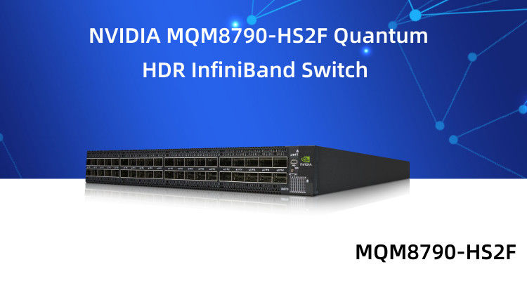 MQM8790-HS2F Mellanox Switch 40 Port 200G InfiniBand Data Center 40 X HDR QSFP56 Tidak dikelola