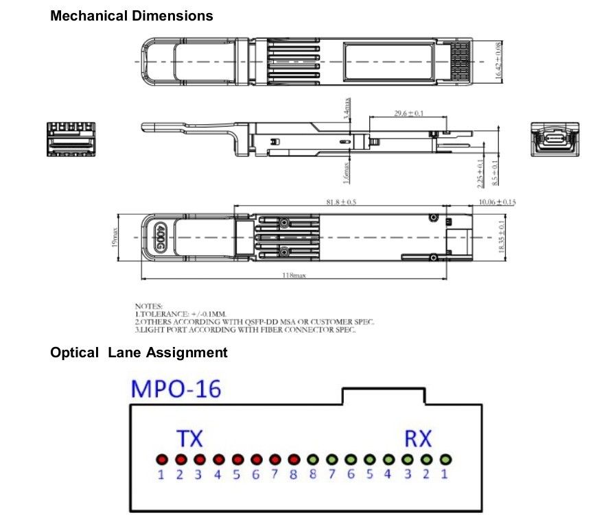 Fitur Pemantauan Suhu dan Pemantauan Pasokan Modul untuk 400G QSFP-DD Transceiver Optik di Pusat Data HPC