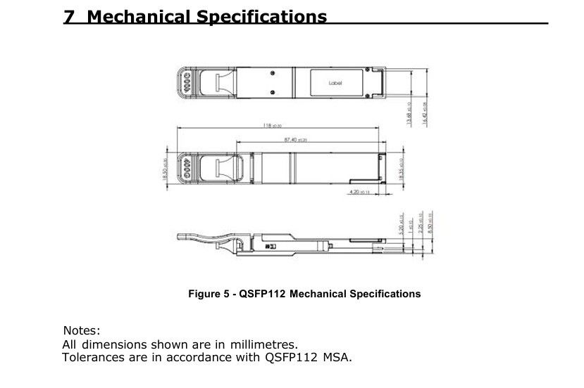 400G QSFP112 SR4 Hot-Plug Multimode Fiber Optic Transceiver 100m Interconnect untuk Pusat Data dan Interconnect Optik