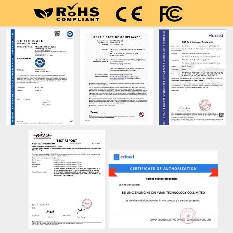 Solusi Koneksi Jaringan Ethernet 400G QSFP112 DR4 Transceiver Optik untuk Transmisi Serat Mode Tunggal hingga 500m