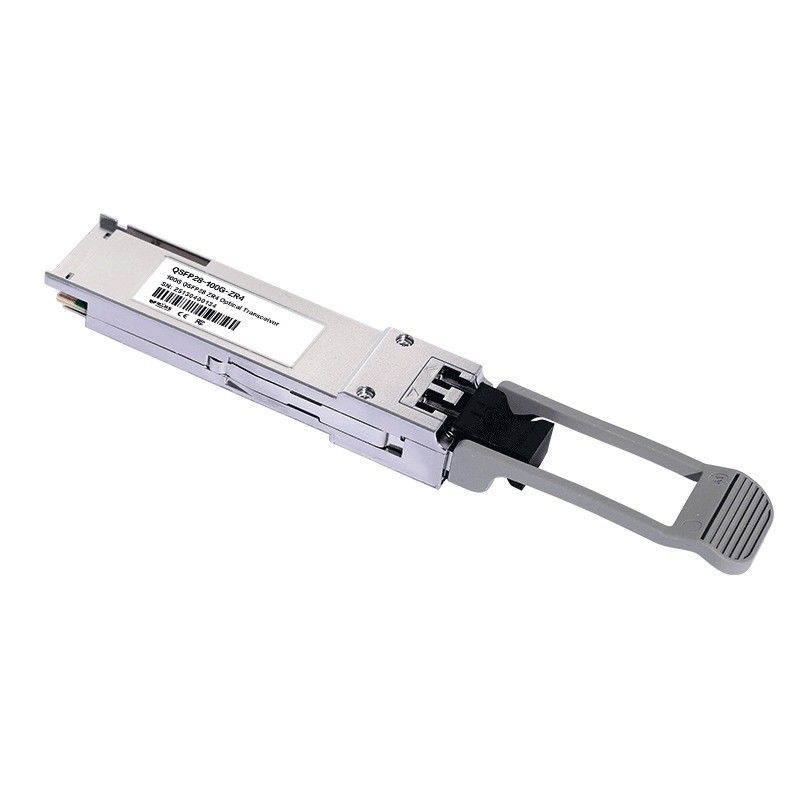 100G QSFP28 ZR4 LC Duplex Optical Transceiver 80km SFP28 LR4 103Gbps EML LAN-WDM Transceiver dengan Diagnostik Digital