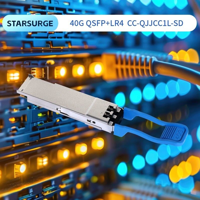 40Gb/s QSFP Multimode Optical Module BIDI 850/908nm Optical Transceiver Duplex LC IP Network Hingga 70m di atas OM3 100m di atas OM4