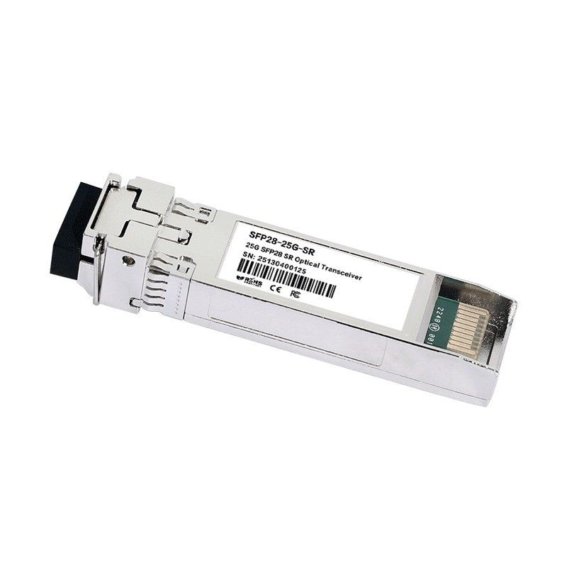 10km Single Mode 25G SFP28 Optical Transceiver Protocol Compliance SFF-8472 Speed LC Connector CE FCC RoHS Sertifikasi
