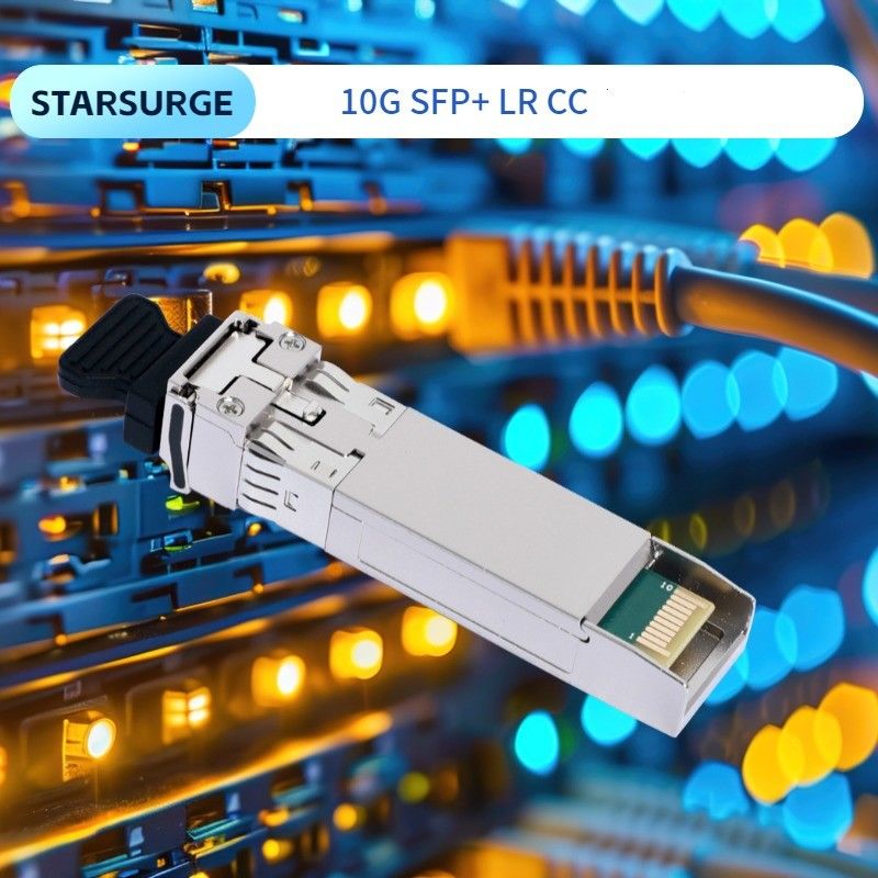Fiber Type Multi Mode Fiber OM3 network 10G SFP 850nm 300m LC Optical Transceiver Module untuk Pusat Data