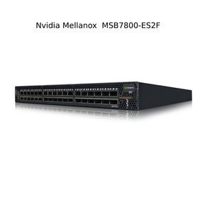 36 Konektor dan Kabel Qsfp28 Mellanox Msb7800-Es2f 100GB/S Infiniband 1u Switch Fungsi Lacp Switch Jaringan Nvidia