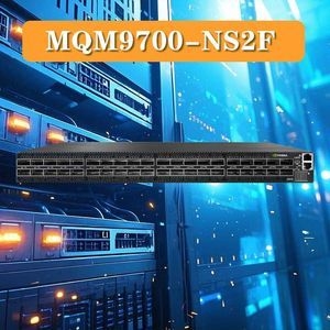 Dukungan Vlan Mqm9700-HS2f Mqm9700-Ns2r Quantum-2 Ndr Infiniband Switch 400GB/S Teknologi Canggih Mellanox