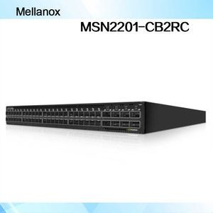 Sakelar Ethernet Terbuka 1u dengan Cumulus Linux 48 Port RJ45 dan 4 Port Qsfp28 Catu Daya Ganda AC 43.6*433.2*590.6 mm Fungsi Lacp