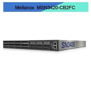 Solusi Jaringan MSN3420-CB2FC Ethernet Switch 48 SFP28 12 Qsfp28 Port untuk Transfer Data Cepat