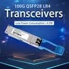 Kinerja tinggi Qsfp28-100g-Lr4 100g Qsfp28 10km 1310nm Sm Dual LC Fiber Optical Transceiver Module SFP Lr4 Harga rendah